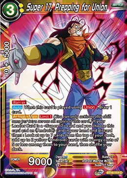 Super 17, Prepping for Union Card Front