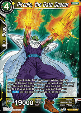 Piccolo, the Gate Opener Card Front