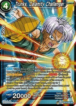 Trunks, Calamity Challenger Card Front