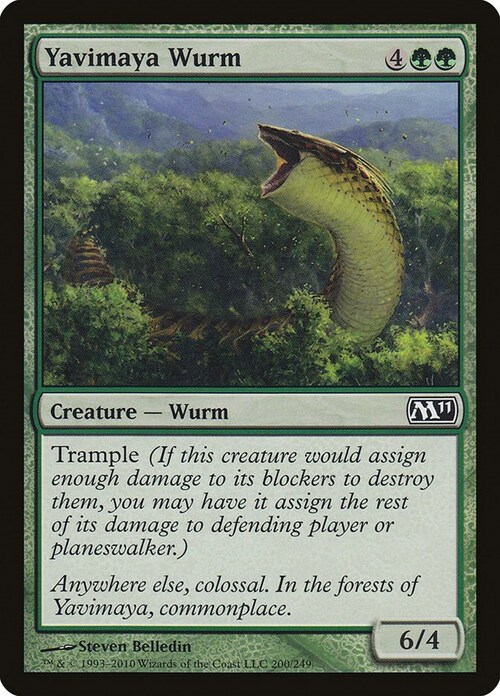 Yavimaya Wurm Card Front