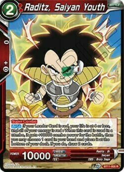 Raditz, Saiyan Youth Card Front