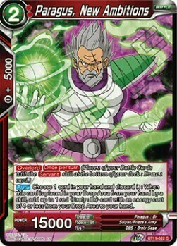 Paragus, New Ambitions Card Front