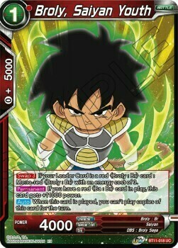 Broly, Saiyan Youth Card Front