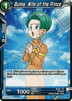 Bulma, Wife of the Prince Card Front