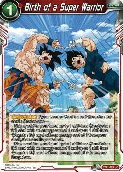 Birth of a Super Warrior Card Front