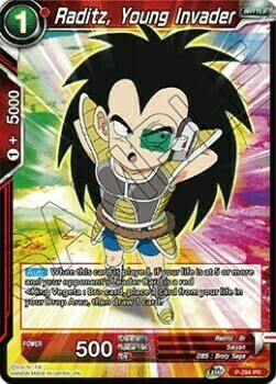 Raditz, Young Invader Card Front