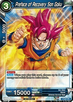 Preface of Recovery Son Goku Card Front