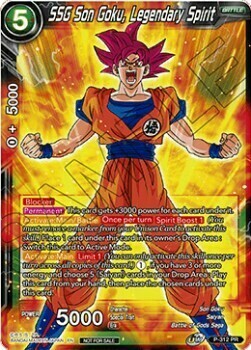 SSG Son Goku, Legendary Spirit Card Front