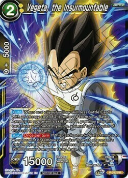 Vegeta, the Insurmountable Card Front