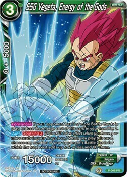 SSG Vegeta, Energy of the Gods Card Front