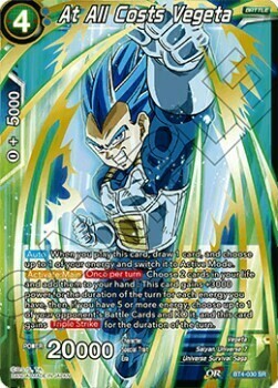 At All Costs Vegeta Card Front