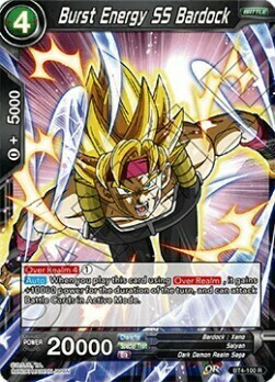 Burst Energy SS Bardock Card Front