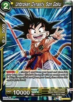 Unbroken Dynasty Son Goku Card Front