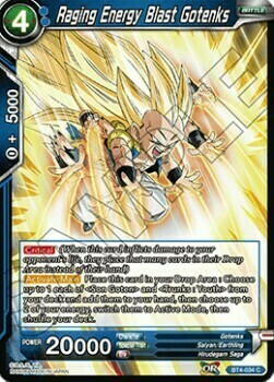 Raging Energy Blast Gotenks Card Front