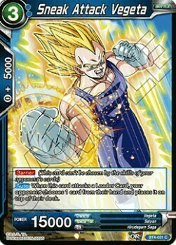 Sneak Attack Vegeta Card Front