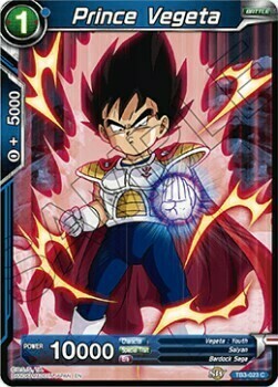 Prince Vegeta Card Front