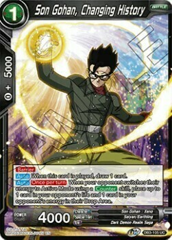 Son Gohan, Changing History Card Front