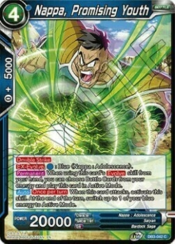 Nappa, Promising Youth Card Front