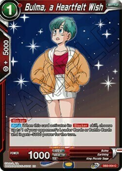 Bulma, a Heartfelt Wish Card Front