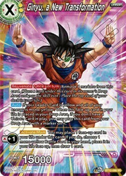 Ginyu, a New Transformation Card Front