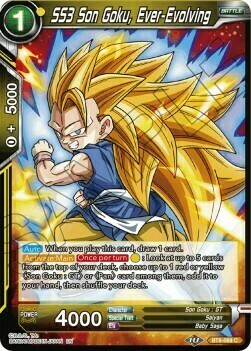 SS3 Son Goku, Ever-Evolving Card Front