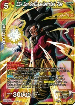 SS4 Son Goku, a Heartfelt Plea Card Front