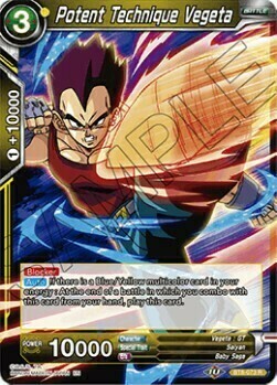 Potent Technique Vegeta Card Front