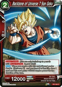 Backbone of Universe 7 Son Goku Card Front