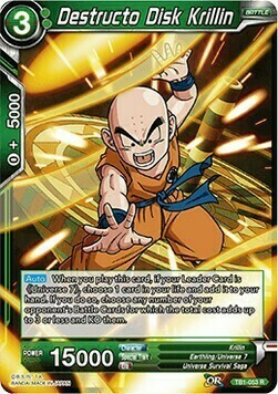 Destructo Disk Krillin Card Front