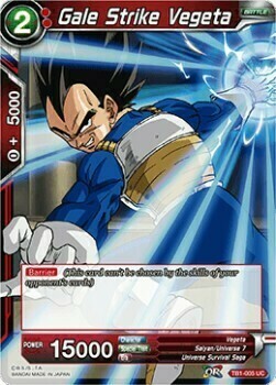 Gale Strike Vegeta Card Front