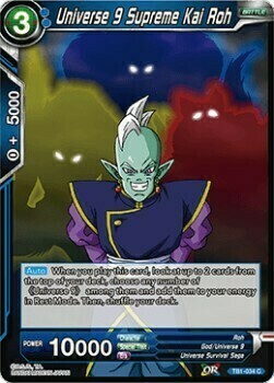 Universe 9 Supreme Kai Roh Card Front