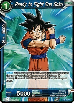 Ready to Fight Son Goku Card Front