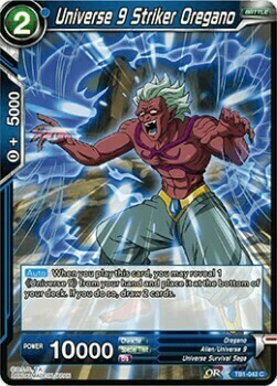 Universe 9 Striker Oregano Card Front