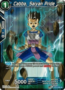 Cabba, Saiyan Pride Card Front