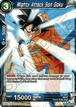 Mighty Attack Son Goku Card Front