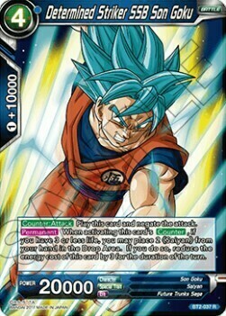 Determined Striker SSB Son Goku Card Front