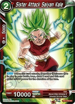 Sister Attack Saiyan Kale Card Front