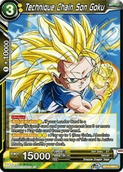 Technique Chain Son Goku Card Front