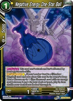 Negative Energy One-Star Ball Card Front