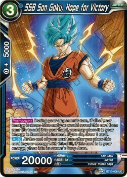 SSB Son Goku, Hope for Victory Card Front