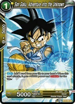 Son Goku, Adventure into the Unknown Card Front