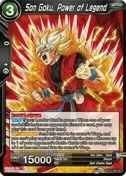 Son Goku, Power of Legend Card Front