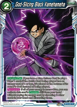 God-Slicing Black Kamehameha Card Front