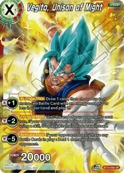 Vegito, Unison of Might Card Front