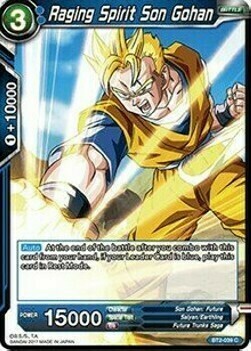 Raging Spirit Son Gohan Card Front