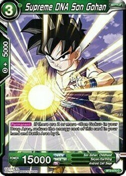 Supreme DNA Son Gohan Card Front