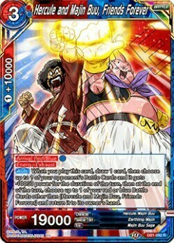 Hercule and Majin Buu, Friends Forever Card Front