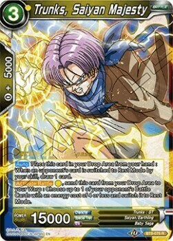 Trunks, Saiyan Majesty Card Front