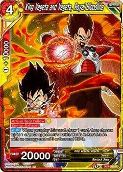 King Vegeta and Vegeta, Royal Bloodline Card Front