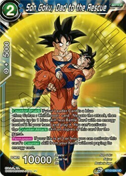 Son Goku, Dad to the Rescue Card Front